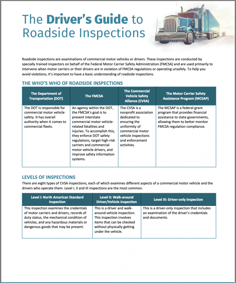 Trucker Safety Inspection - Evergreen Insurance, LLC.